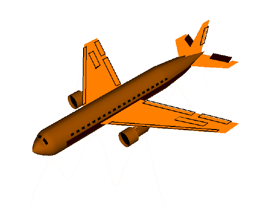 Aircraft animation explaining pitch